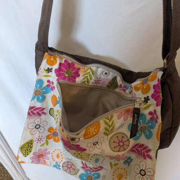 Thirty One "ORGANIC FLOWER" Reversible  Messenger Bag‎ - Picture 4 of 5